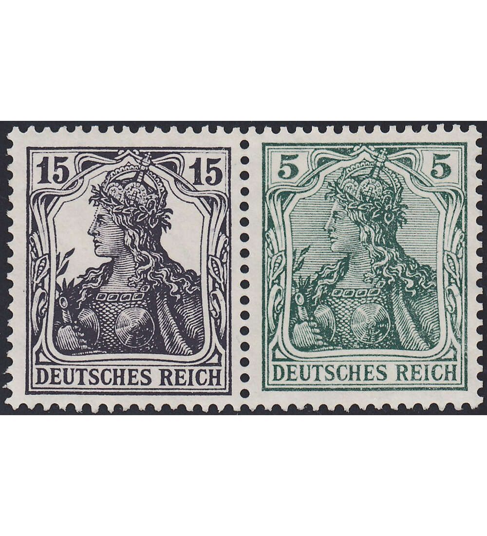 Dt. Reich ZD W 9 ungestempelt Germania 1910/20 (15+5)