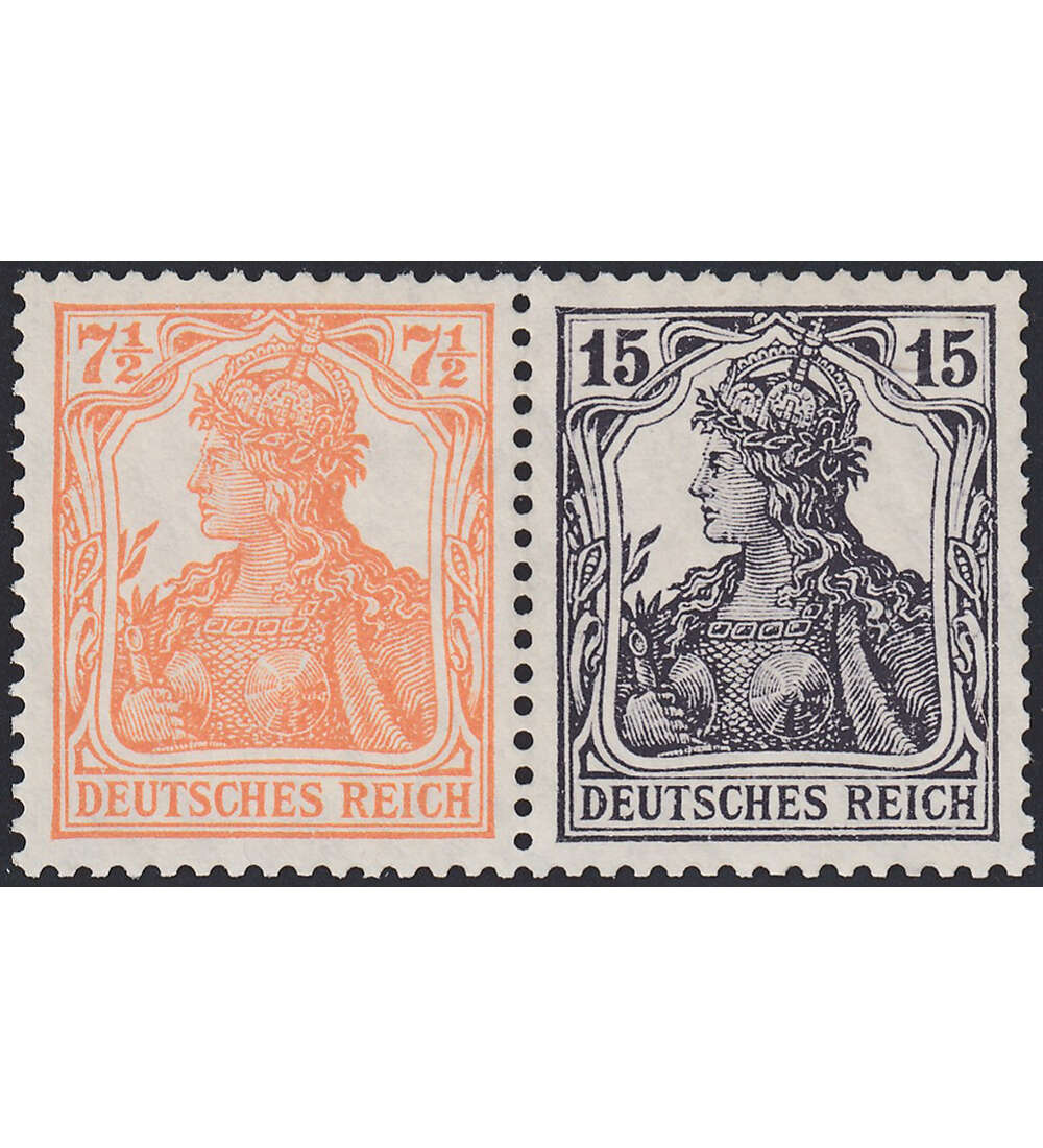 Dt. Reich ZD W 11 ungestempelt Germania 1910/20 (7 1/2+15)