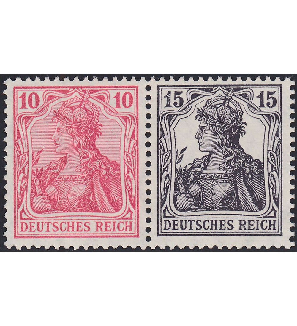 Dt. Reich ZD W 12 ungestempelt Germania 1910/20 (10+15)