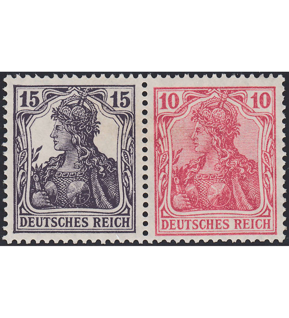 Dt. Reich ZD W 13 ungestempelt Germania 1910/20 (15+10)