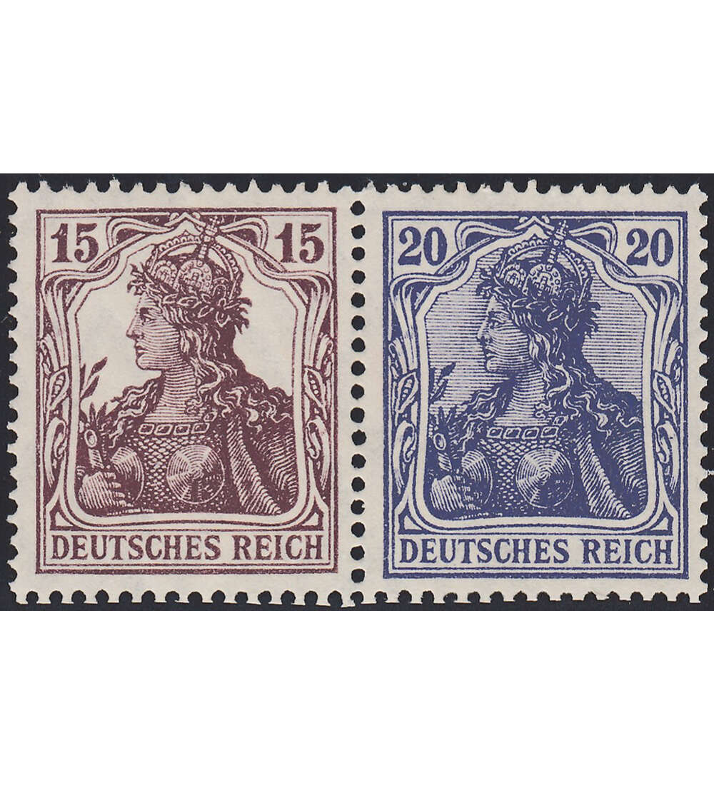 Dt. Reich ZD W 14 ungestempelt Germania 1910/20 (15+20)