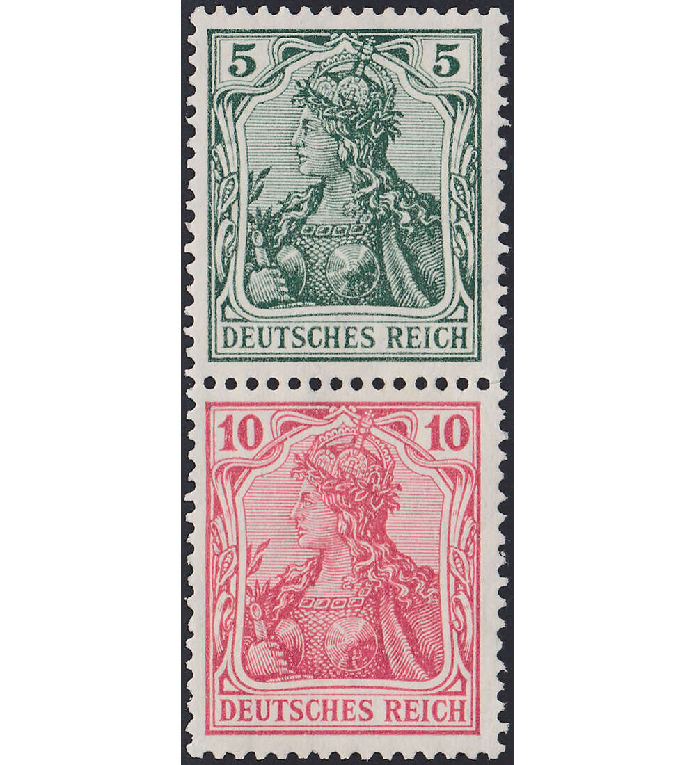 Dt. Reich ZD S 4 ungestempelt Germania 1910/20 (5+10)