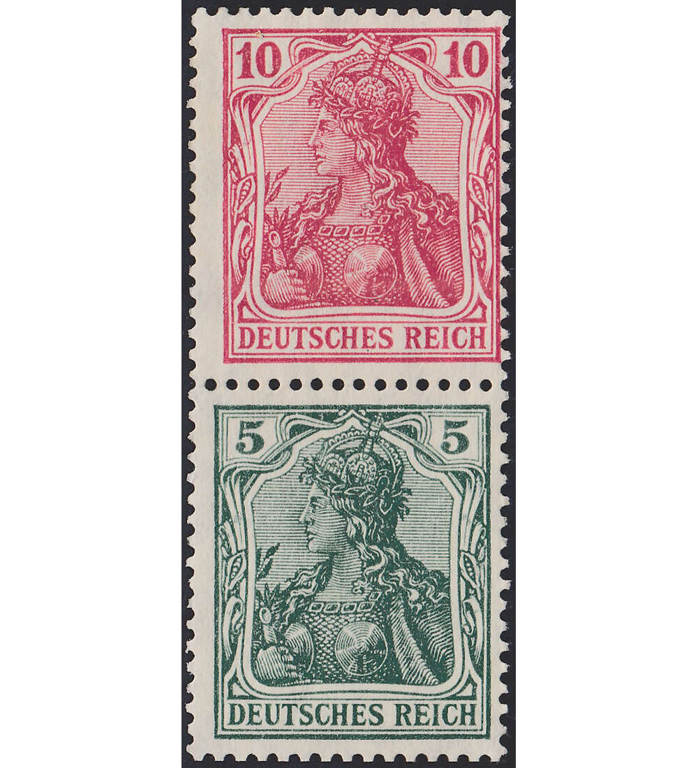 Dt. Reich ZD S 5 ungestempelt Germania 1910/20 (10+5)
