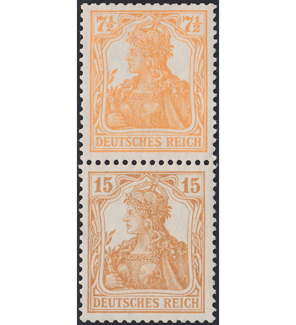 Dt. Reich ZD S 7 ungestempelt Germania 1910/20 (7 1/2+15)