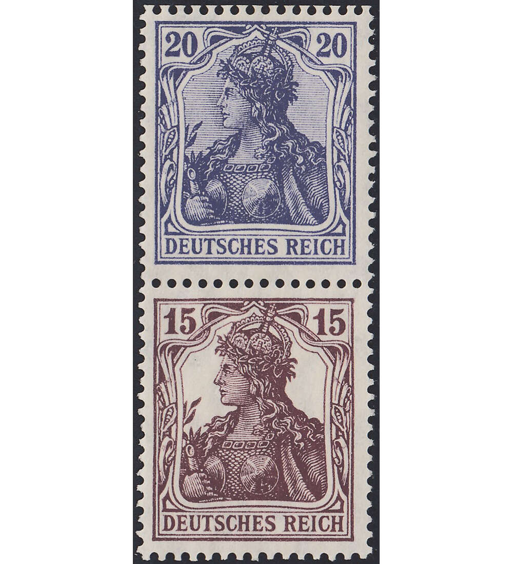 Dt. Reich ZD S 10 ungestempelt Germania 1910/20 (20+15)