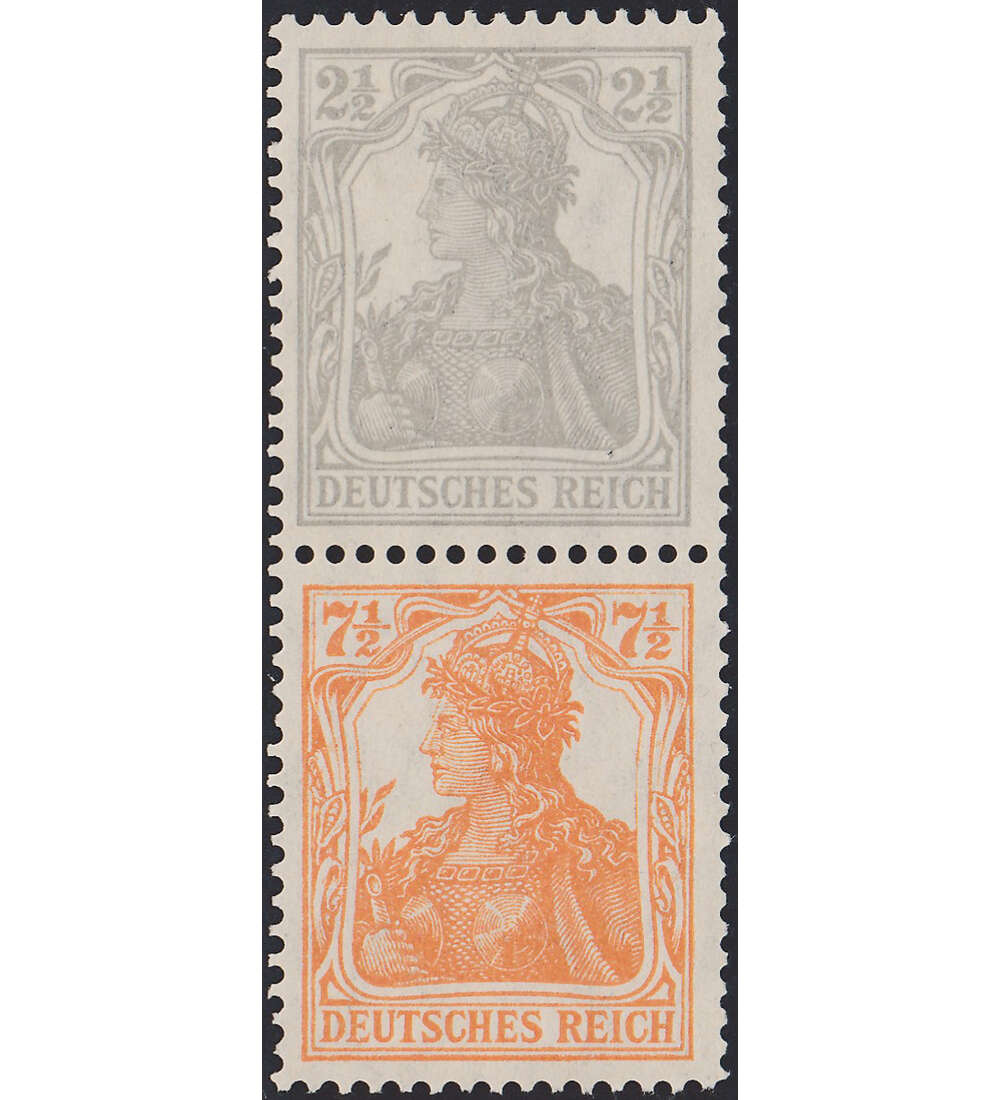 Dt. Reich ZD S 11 a ungestempelt Germania a. Rolle (2 1/2 + 7 1/2)