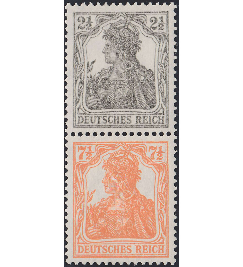 Dt. Reich ZD S 11 b ungestempelt Germania a. Rolle (2 1/2 + 7 1/2)