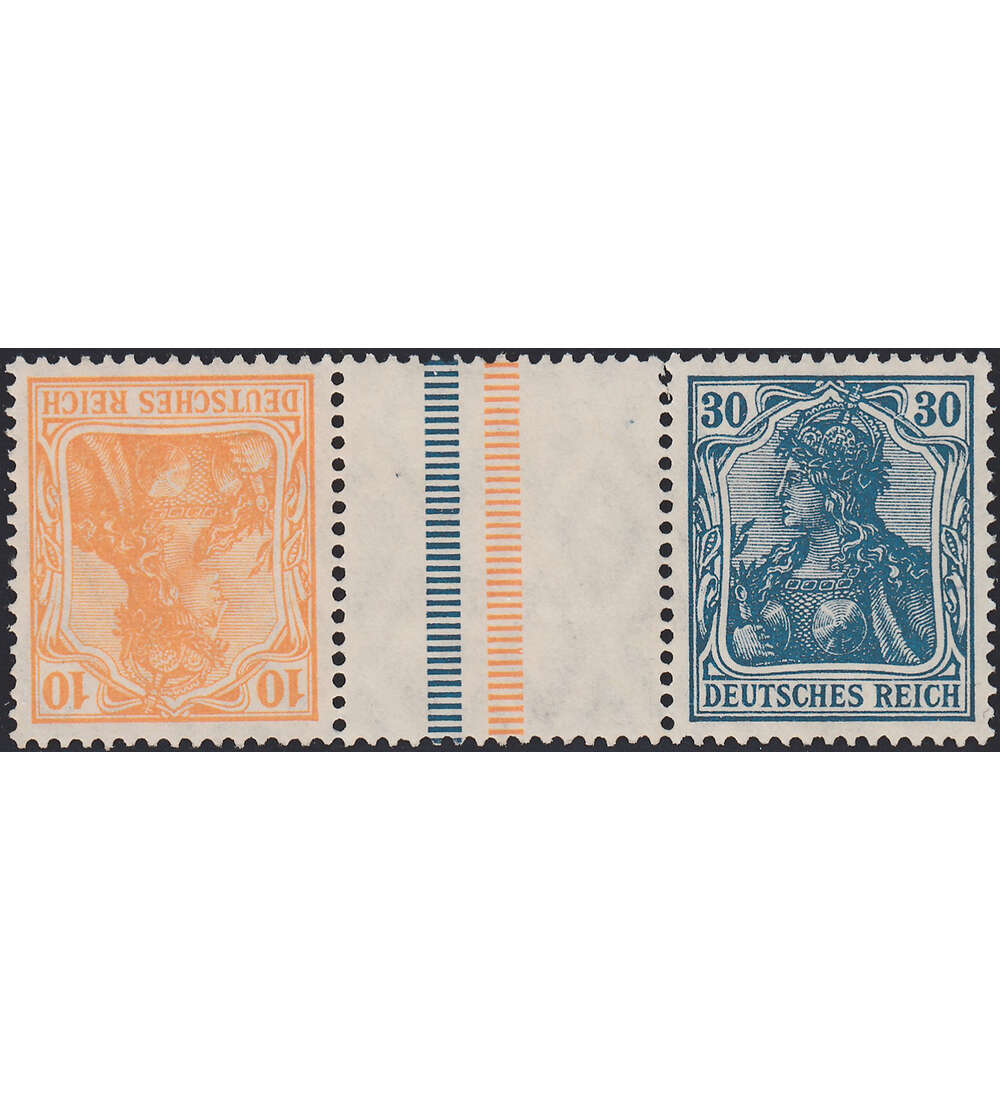 Dt. Reich ZD KZ 2 ungestempelt Germania 1921 (10+Z+30)