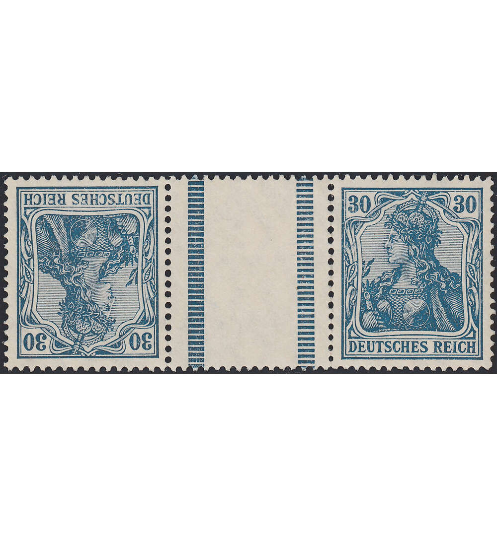 Dt. Reich ZD KZ 3 ungestempelt Germania 1921 (30+Z+30)