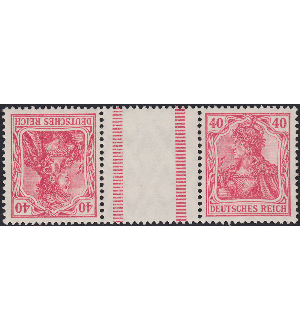 Dt. Reich ZD KZ 5 ungestempelt Germania 1921 (40+Z+40)