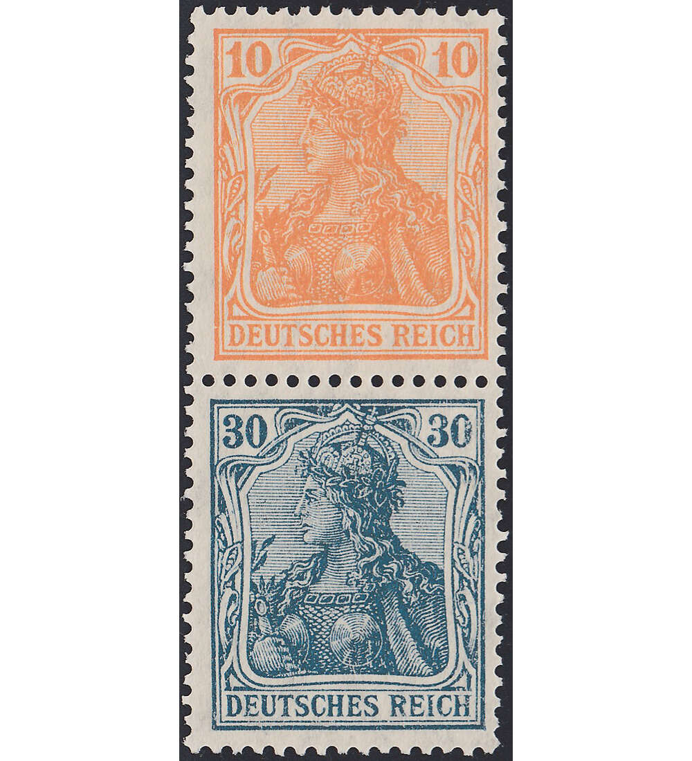 Dt. Reich ZD S 15 ungestempelt Germania 1921 (10+30)