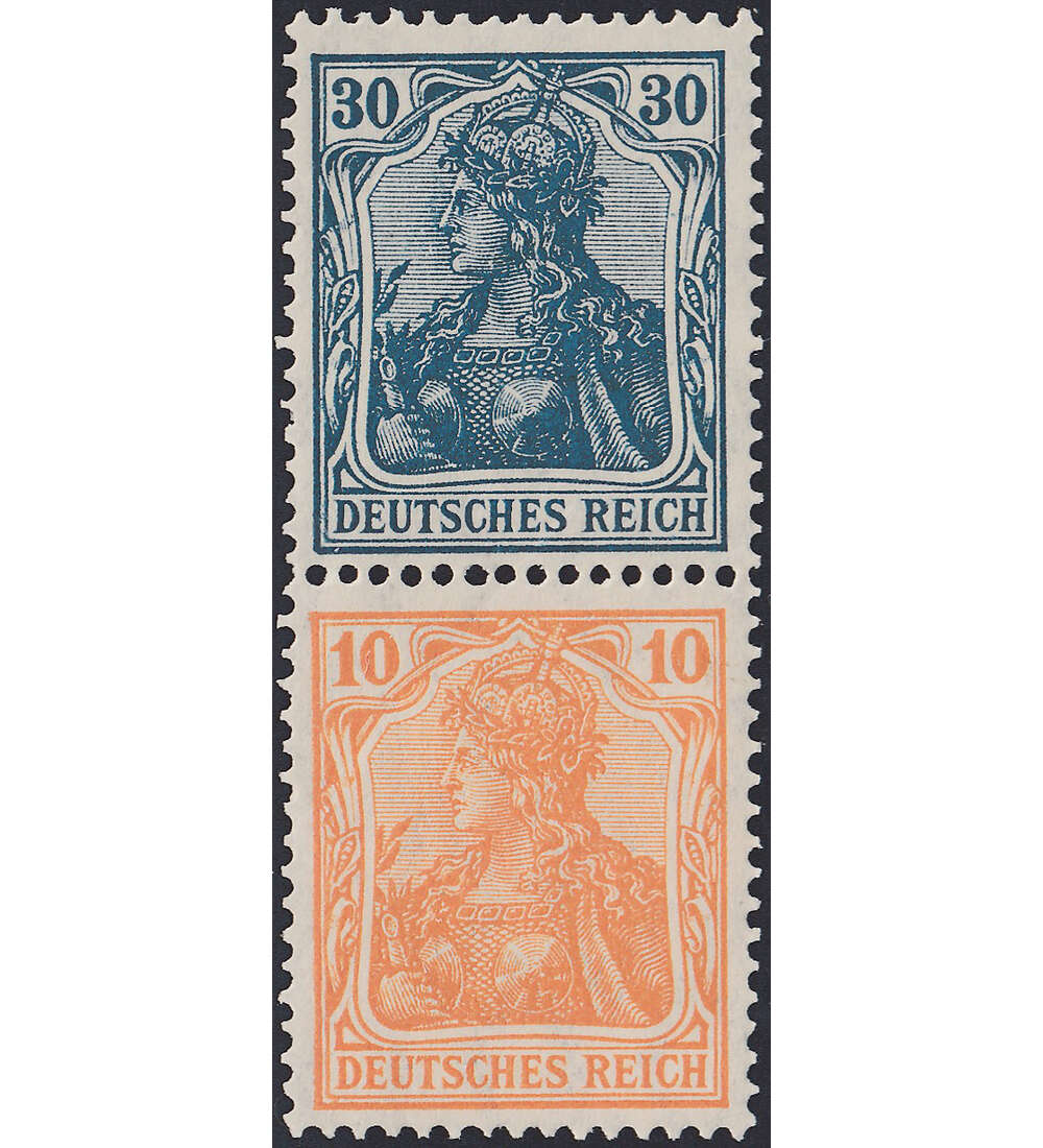 Dt. Reich ZD S 17 ungestempelt Germania 1921 (30+10)