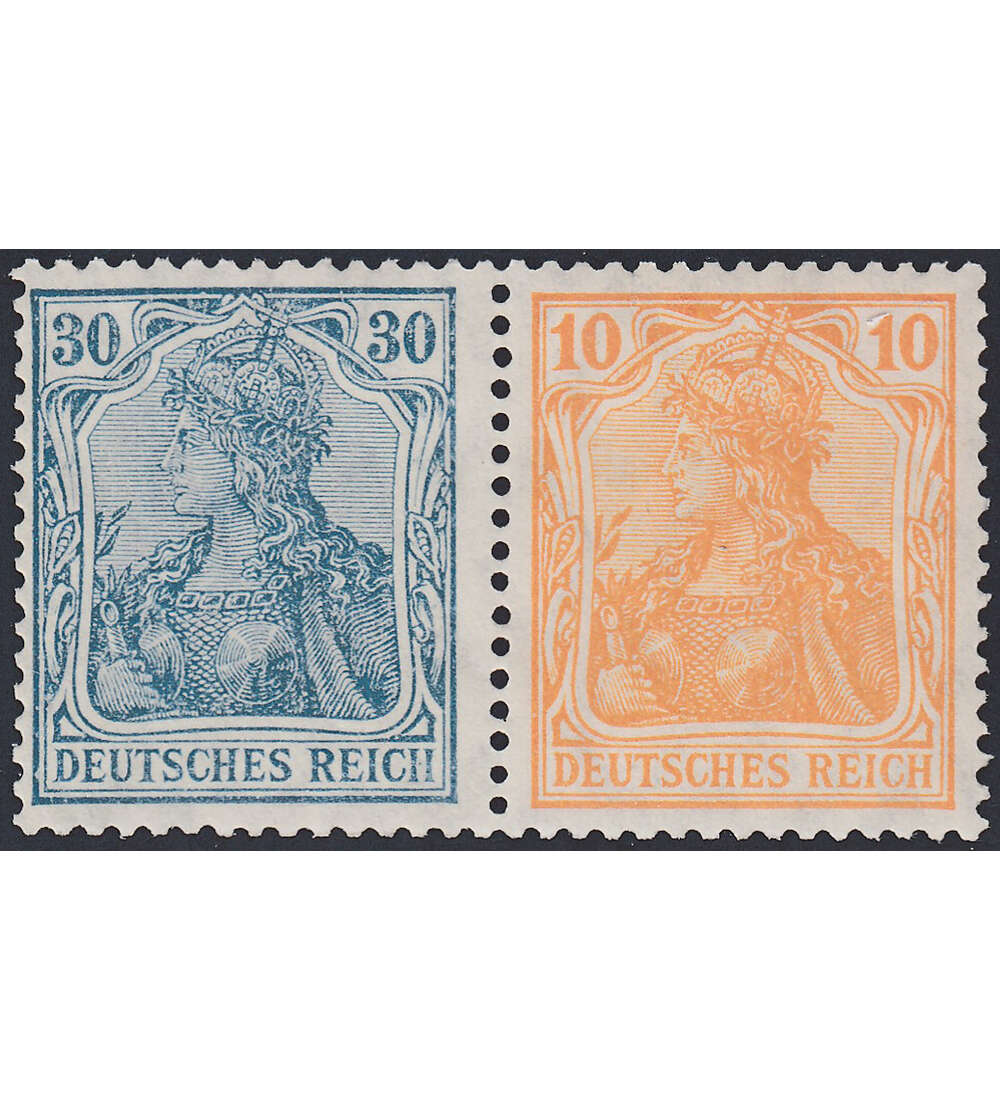 Dt. Reich ZD W 15 ungestempelt Germania 1921 (30+10)