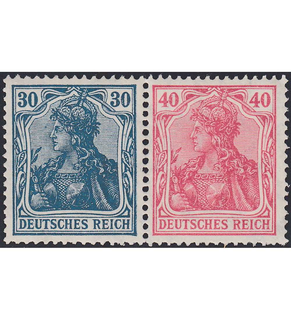 Dt. Reich ZD W 16 ungestempelt Germania 1921 (30+40)