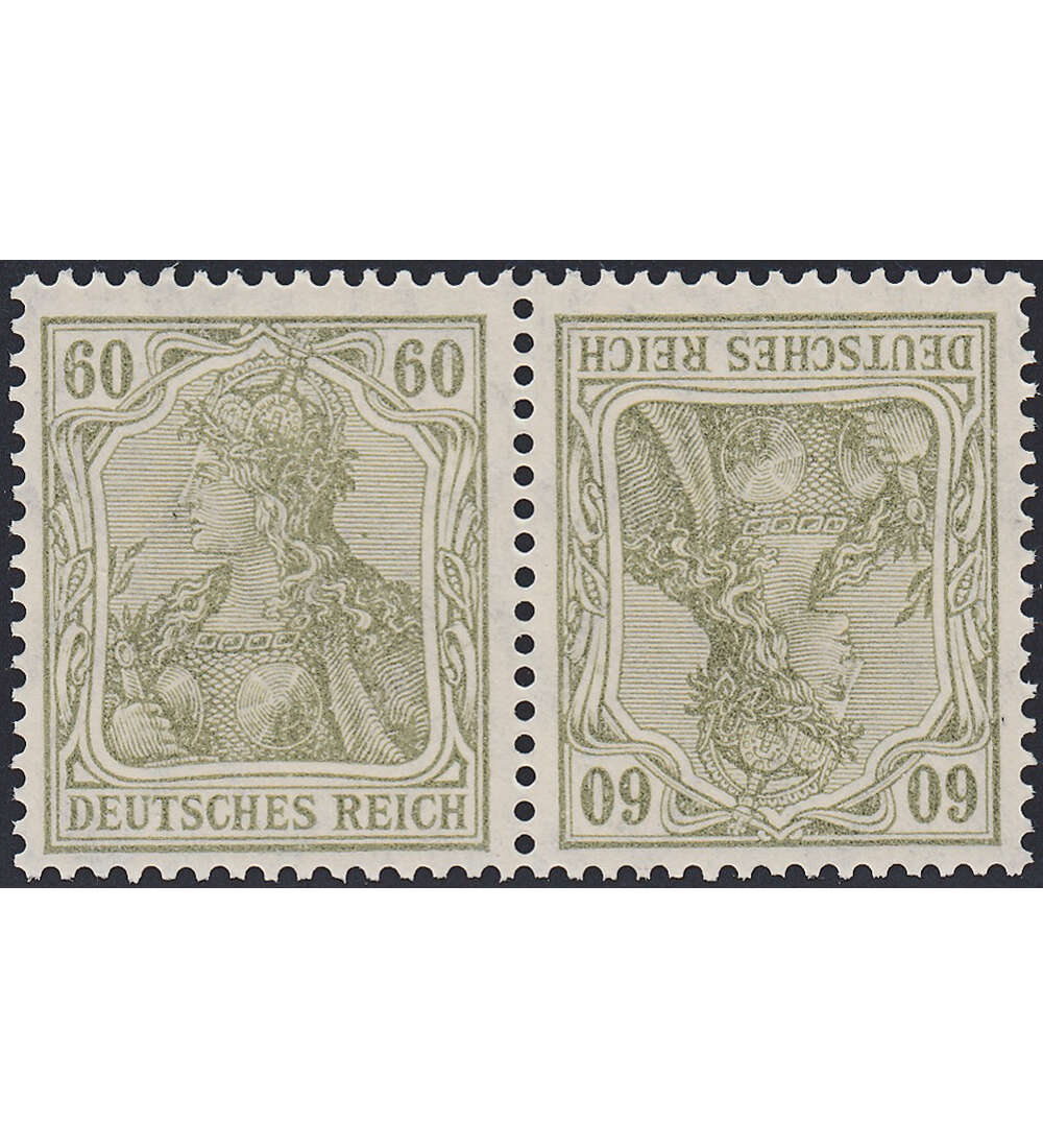 Dt. Reich ZD K 4 ungestempelt Germania und Ziffer 1921 (60+60)