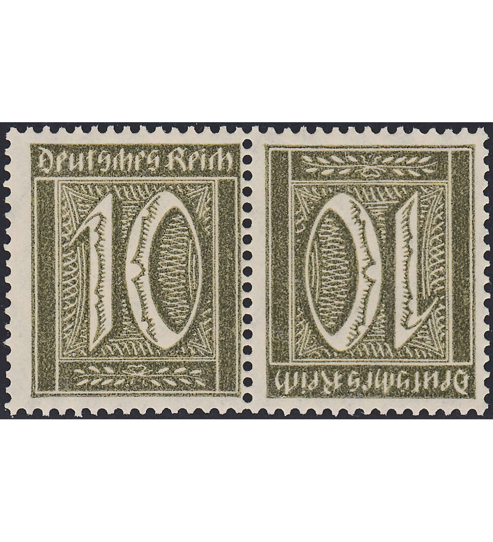 Dt. Reich ZD K 5 ungestempelt Germania und Ziffer 1921 (10+10)