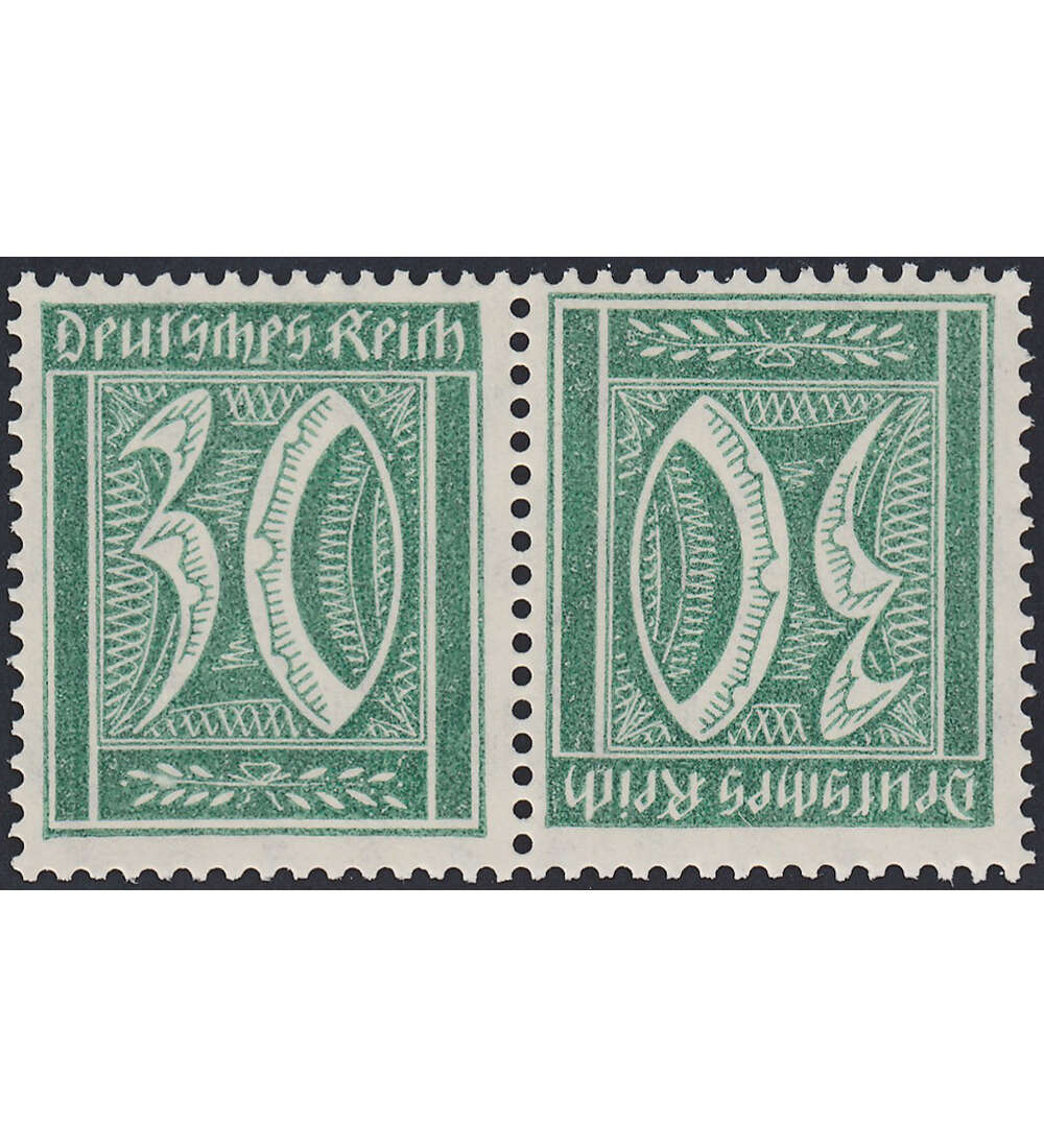 Dt. Reich ZD K 6 ungestempelt Germania und Ziffer 1921 (30+30)