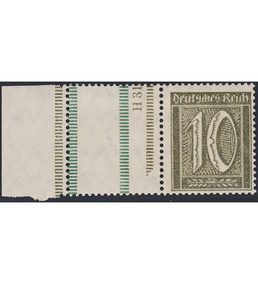 Dt. Reich ZD RL 13 ungestemp. Germania und Ziffer 1921 (RL+L+10)