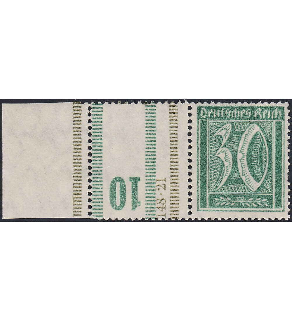 Dt. Reich ZD RL 14 ungestemp. Germania und Ziffer 1921 (RL+L+30)