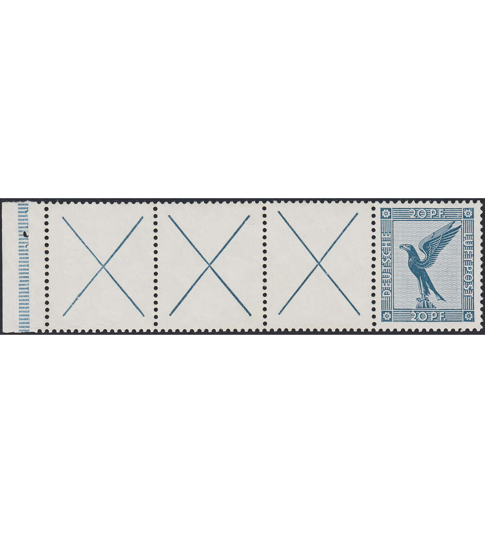 Dt. Reich ZD RL 15.2 ungestem. Flugpost 1930/31 (RL+X+X+X+20)