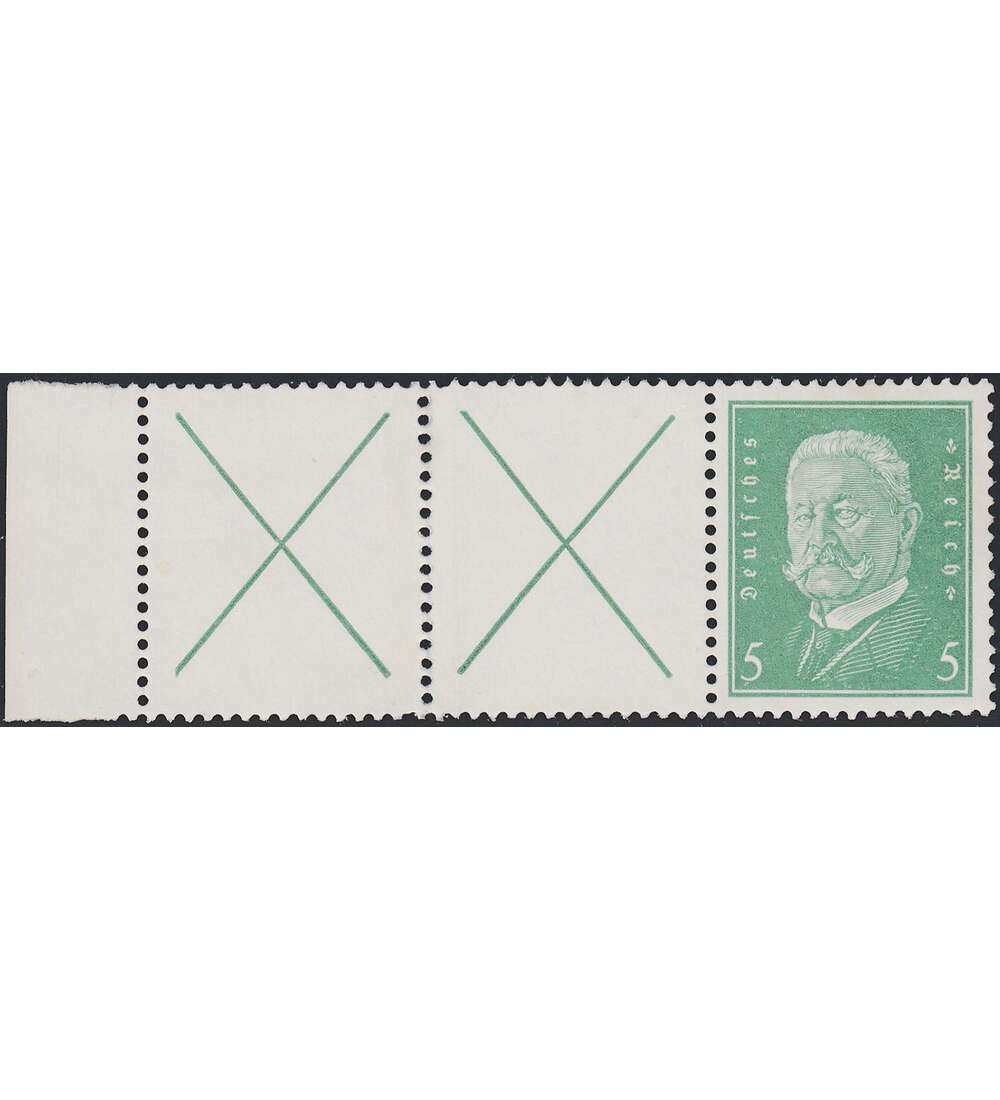 Dt. Reich ZD S 36 ungestempelt Hindenburgspende 1927 (8+15)