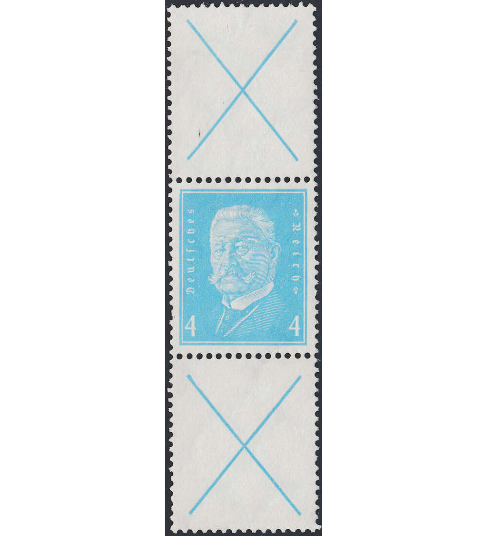 Dt. Reich ZD K 10 ungestempelt Reichsprsidenten 1928 (5+5)