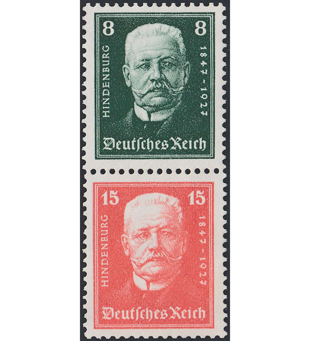 Dt. Reich ZD K 13 ungestempelt Reichsprsidenten 1932 (12+12)