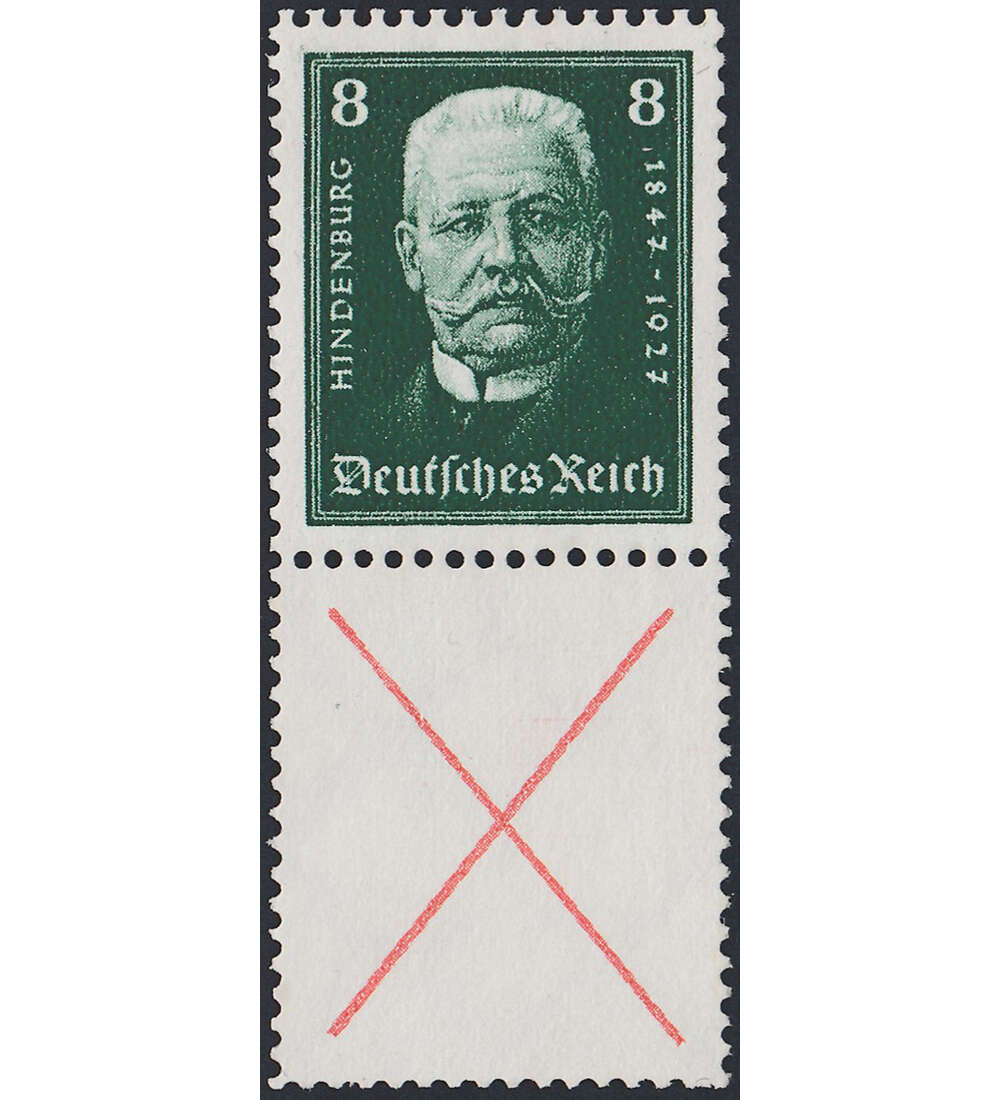 Dt. Reich ZD S 38 ungestempelt Reichsprsidenten 1932 (X+4)