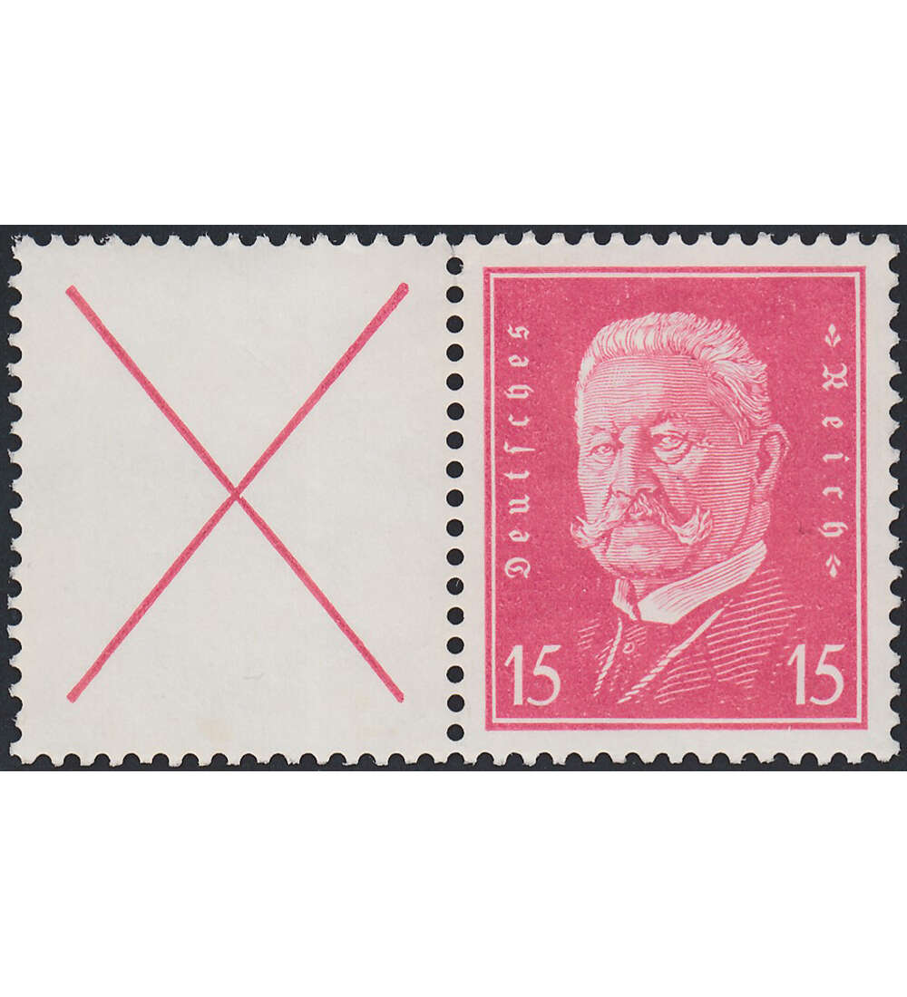 Dt. Reich ZD S 43 ungestempelt Reichsprsidenten 1932 (5+6+5)