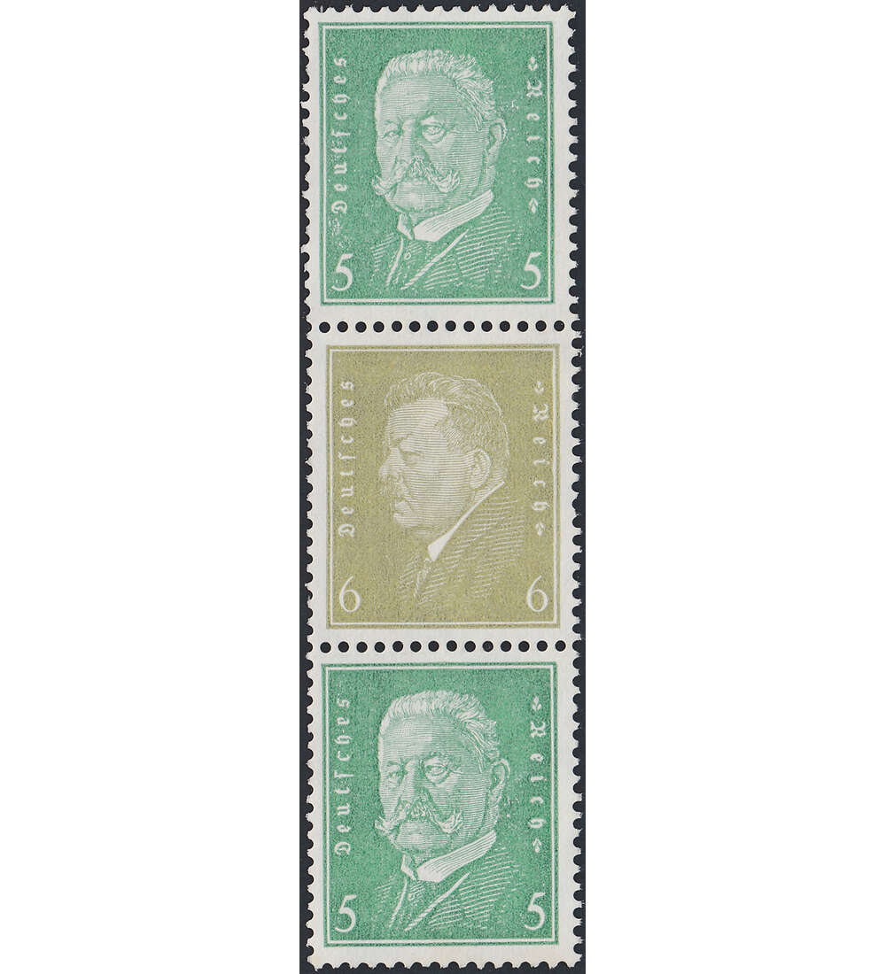 Dt. Reich ZD S 49 ungestempelt Reichsprsidenten 1932 (12+6+12)