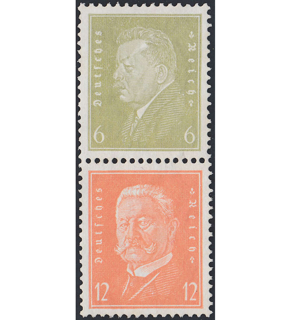 Dt. Reich ZD W 29 ungestempelt Reichsprsidenten 1932 (6+12)