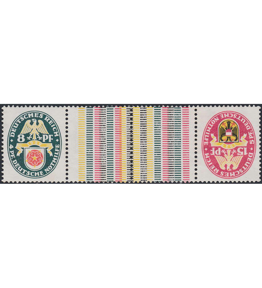 Dt. Reich ZD S 77 ungestempelt Nothilfe 1930 (8+15+8) Bauwerke