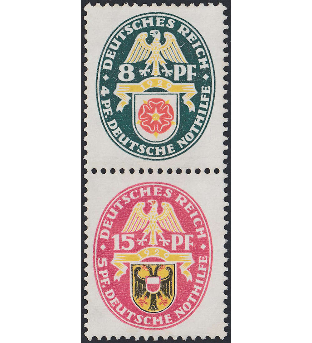 Dt. Reich ZD S 78 ungestempelt Nothilfe 1930 (15+8) Bauwerke