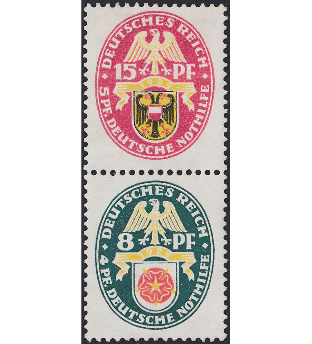 Dt. Reich ZD S 84 ungestempelt Nothilfe 1930 (A 1.3+15) Bauwerke