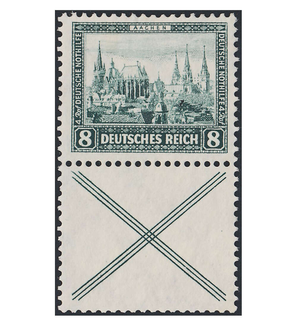 Dt. Reich ZD S 100 ungestemp. Nothilfe 1932 (X+12) Burgen und Schlsser