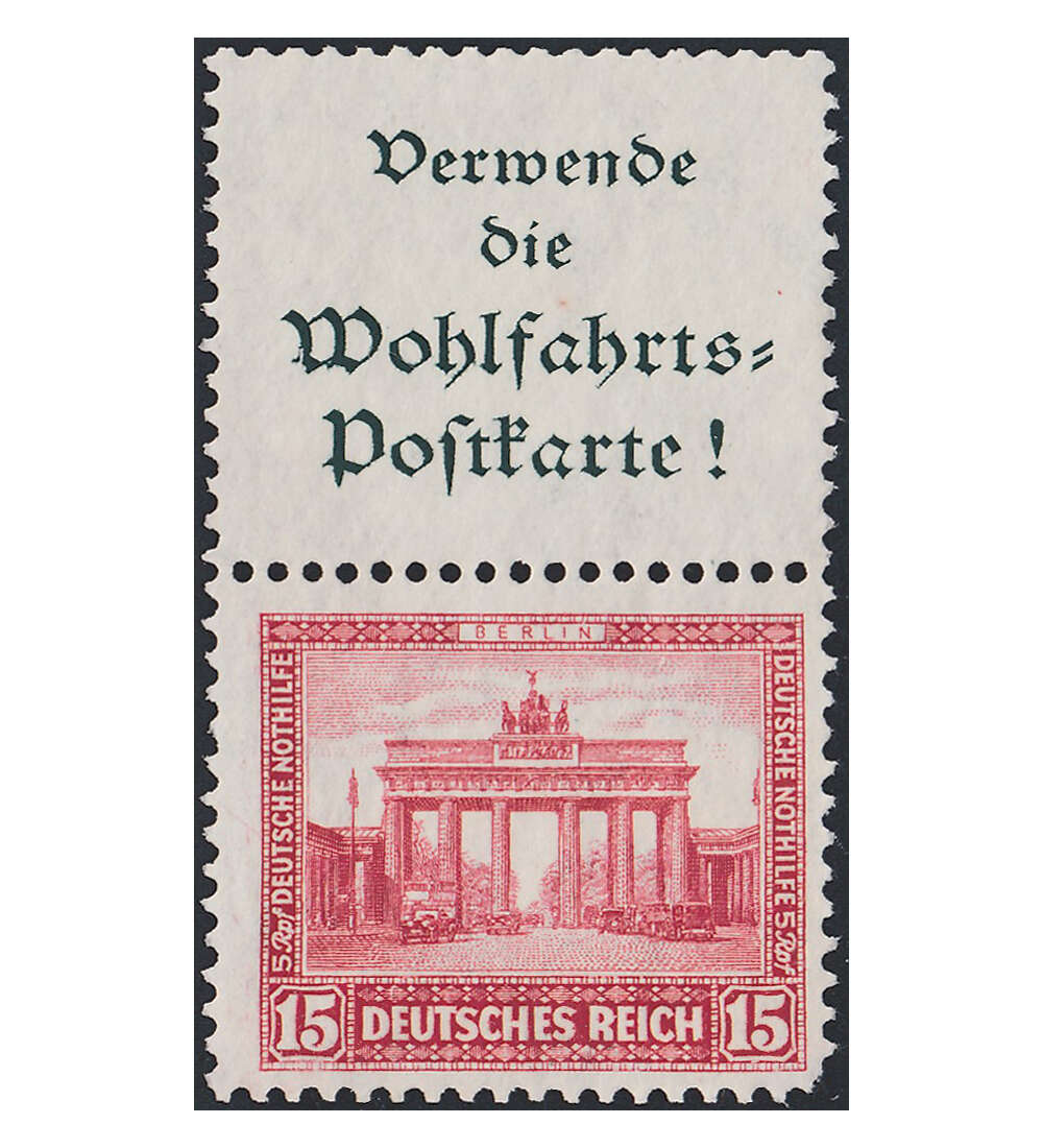 Dt. Reich ZD W 41 ungestempelt Nothilfe 1932 (6+4) Burgen und Schlsser