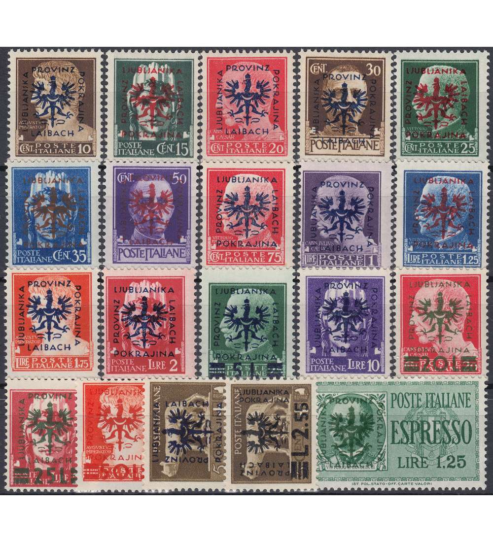 Deutsche Besetzung Laibach          Nr. 1-20 postfrisch**