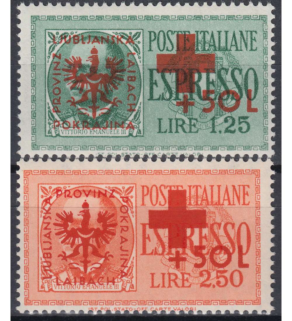 Deutsche Besetzung Laibach          Nr. 29-30 postfrisch**