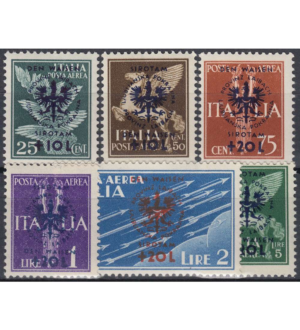 Deutsche Besetzung Laibach          Nr. 33-38 postfrisch**