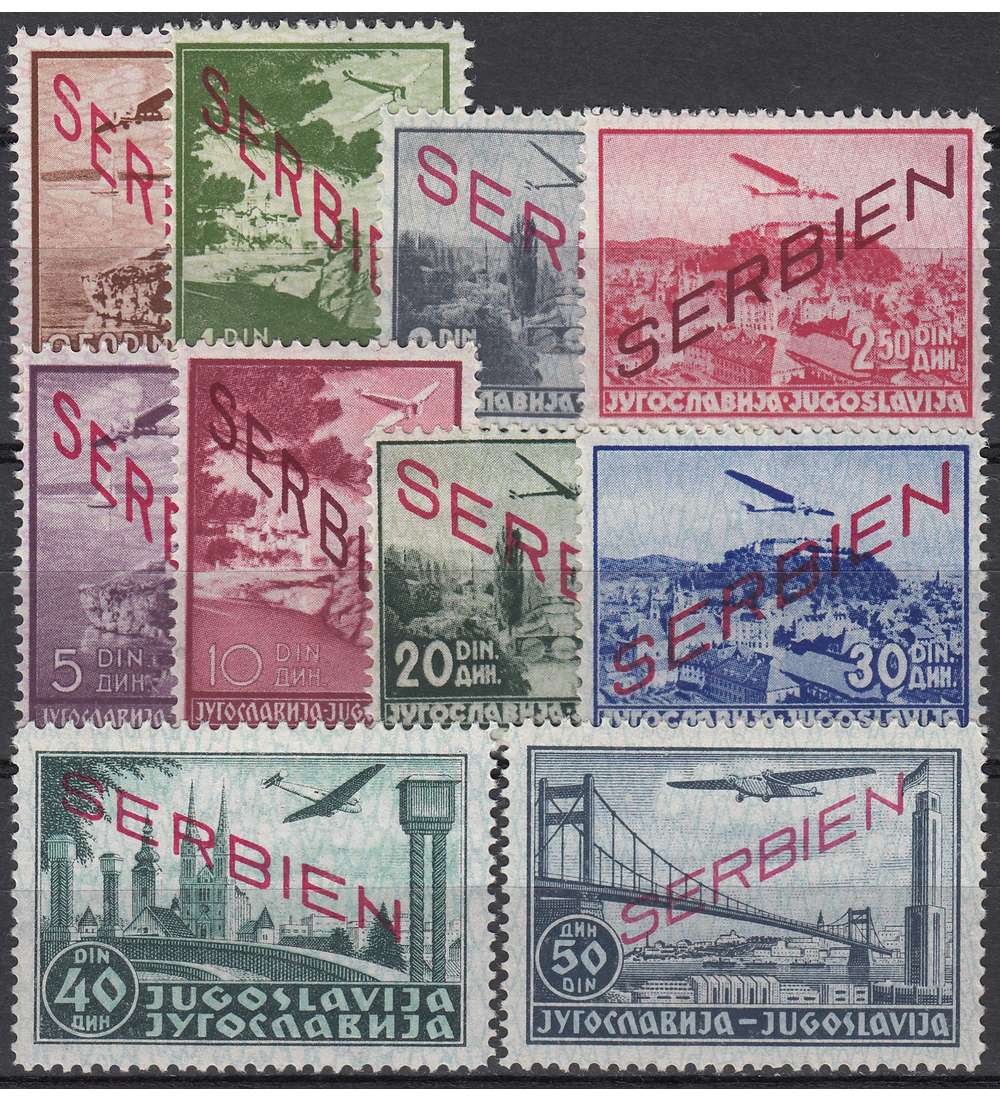 Deutsche Besetzung Serbien          Nr. 16-25 postfrisch**