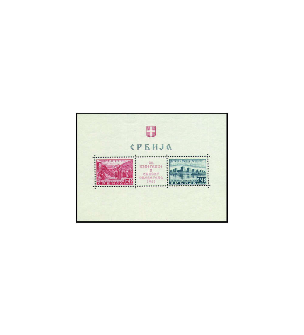 Deutsche Besetzung Serbien Block 1 postfrisch **