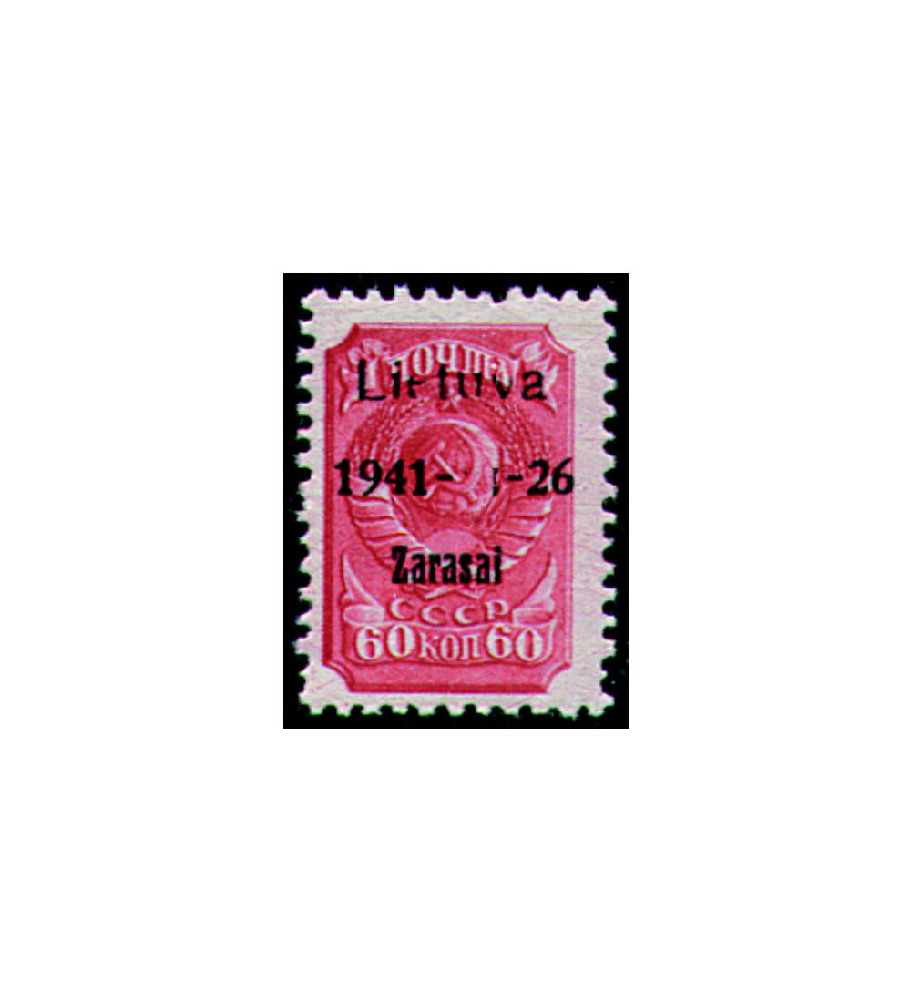 Deutsche Besetzung Litauen/Zarasai Nr. 7a postfrisch geprft