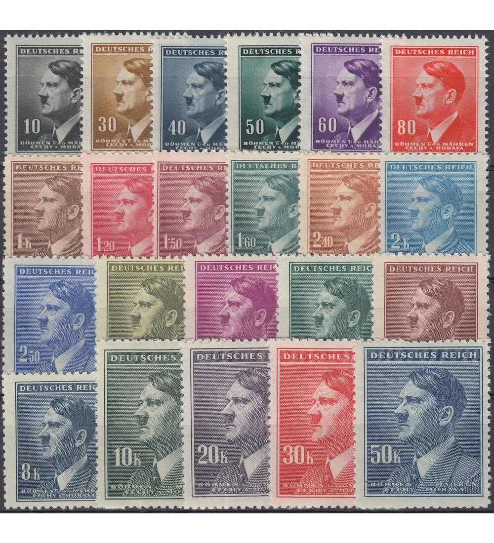 Bhmen und Mhren Nr. 89-110 postfrisch Hitler 1942