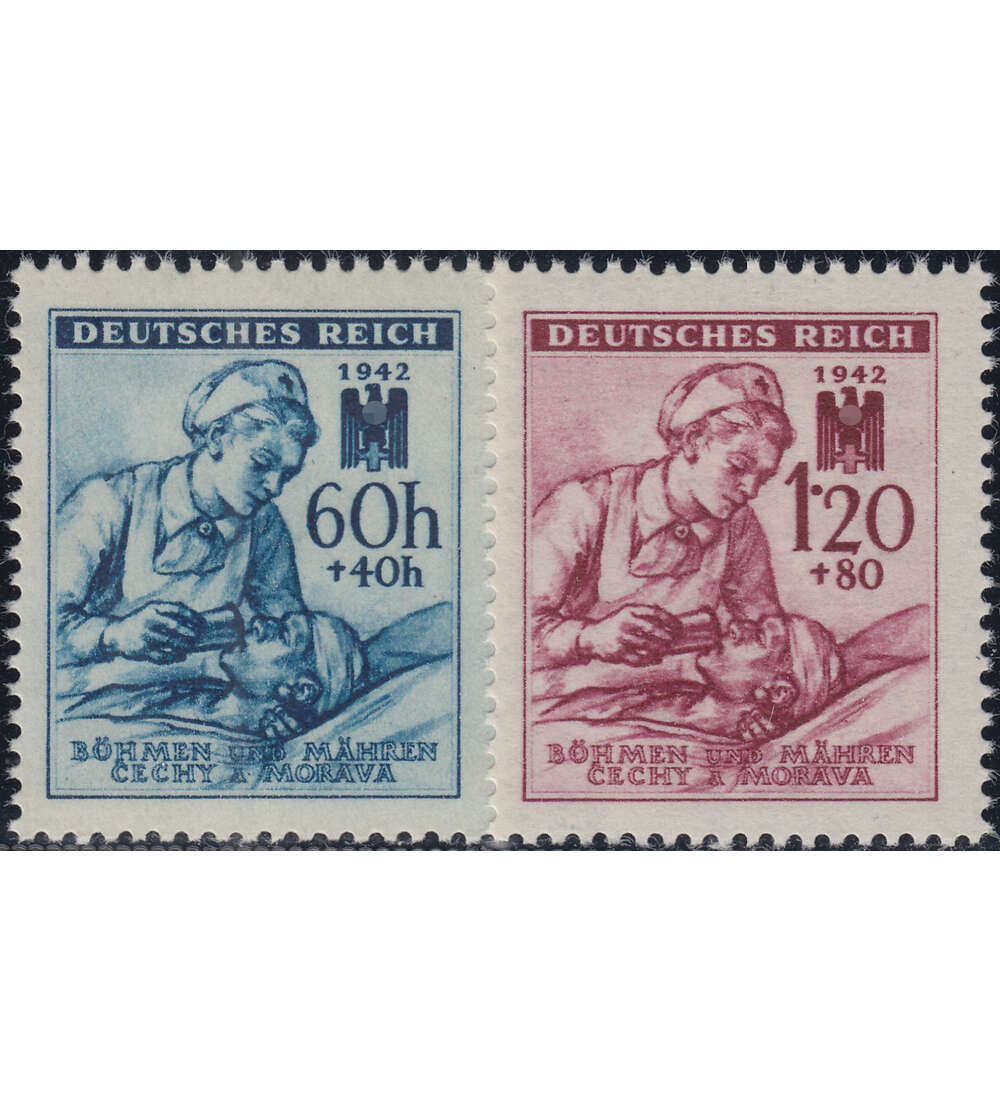 Bhmen und Mhren Nr. 111-112 postfrisch Rotes Kreuz 1942