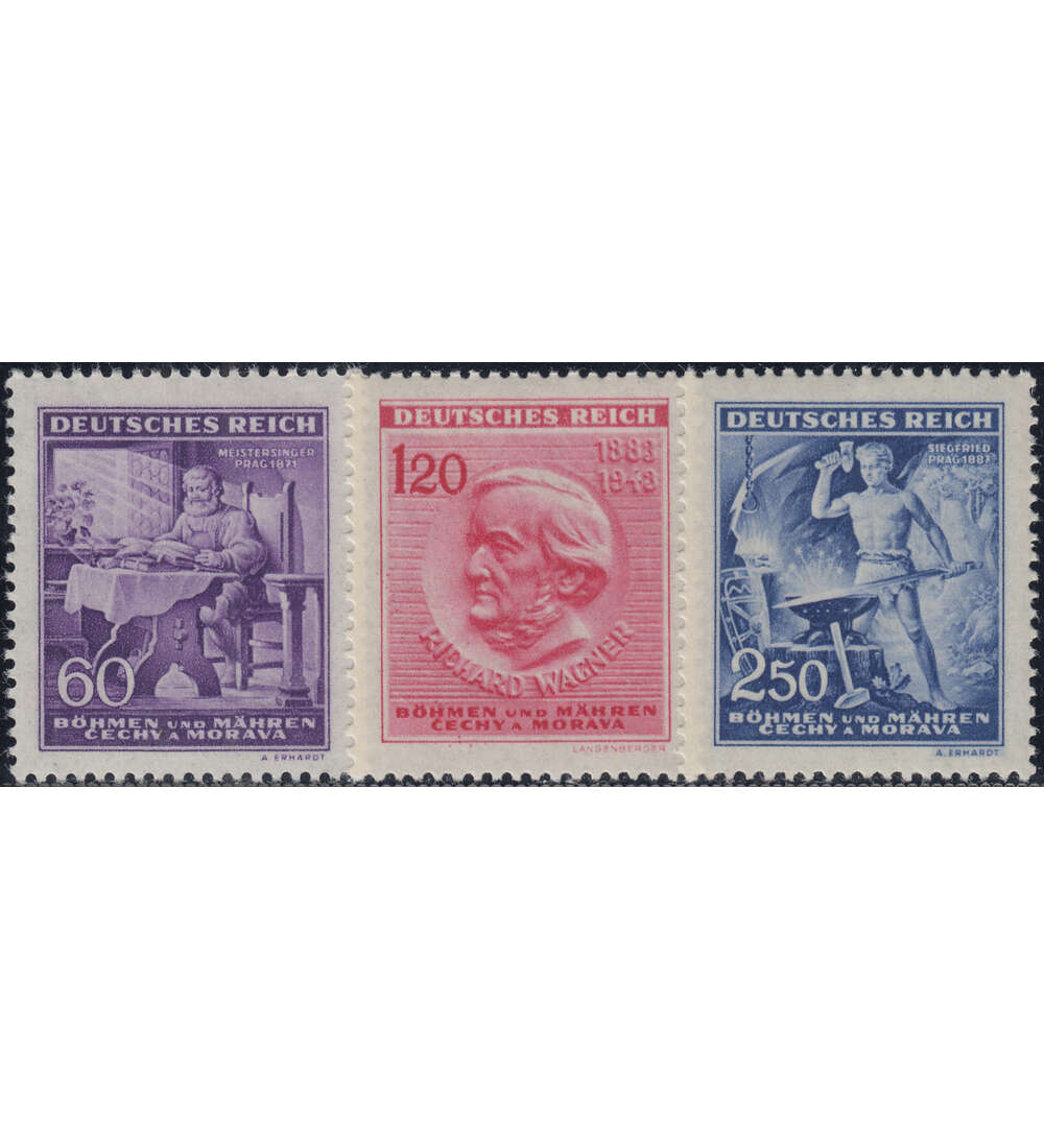 Bhmen und Mhren Nr. 128-130 postfrisch Wagner 1943