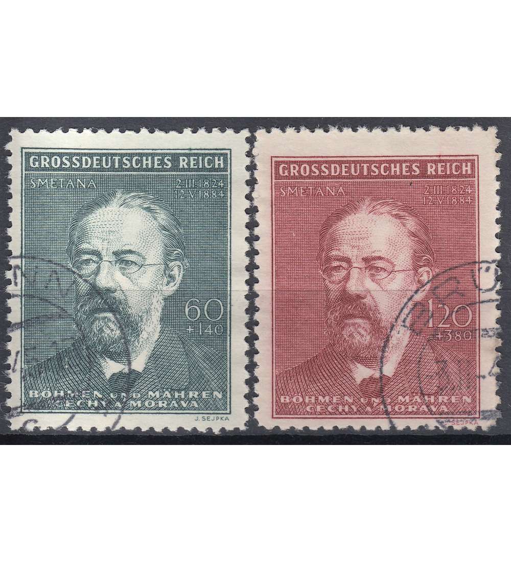 Bhmen und Mhren Nr. 138-139 gestempelt Smetana 1944