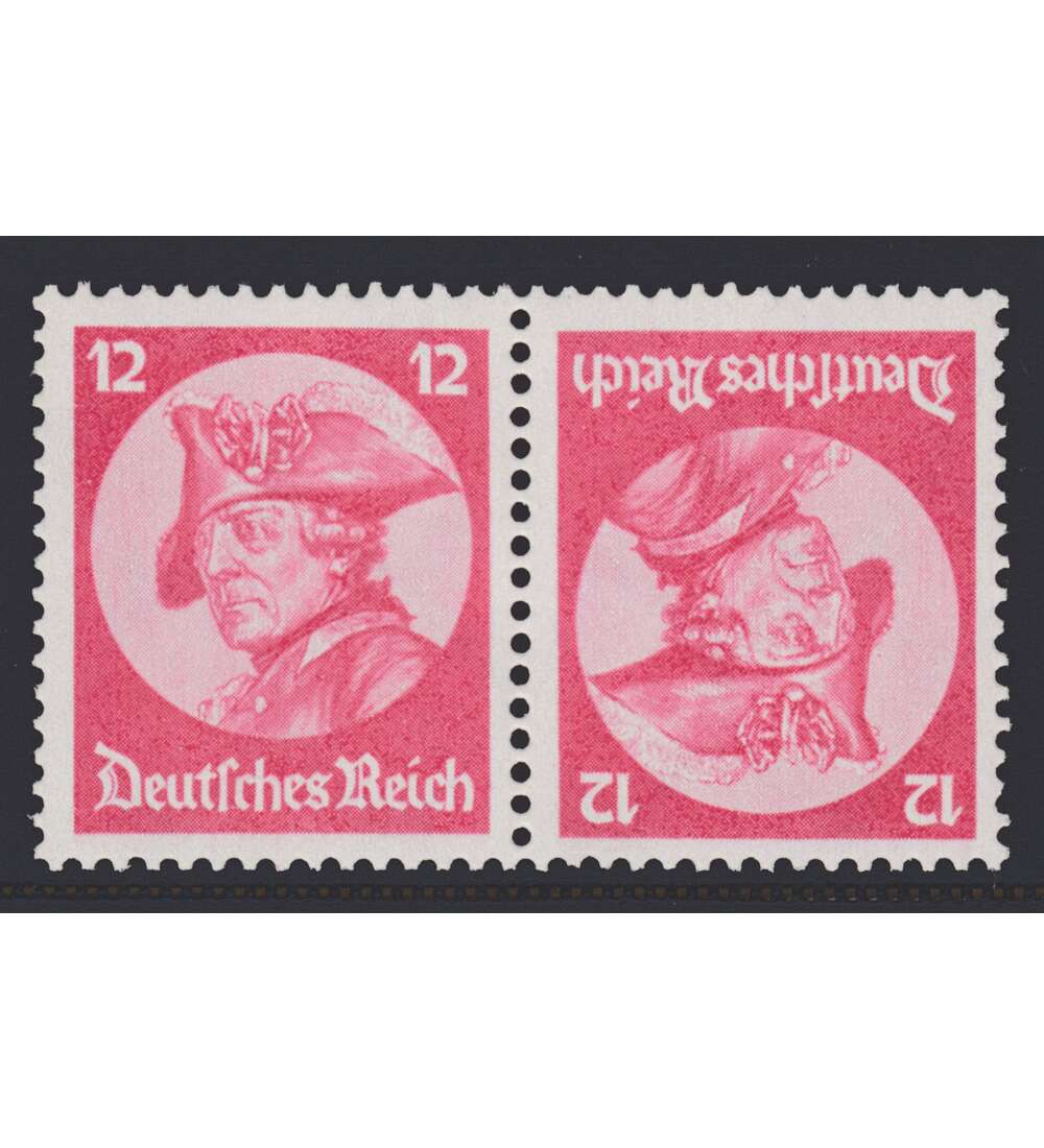 Deutsches Reich Zusammendruck K18 postfrisch Friedrich der Groe (12+12)