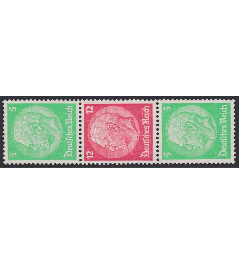 Deutsches Reich Zusammendruck S107 postfrisch Hindenburg 1933 WZ2 (5+12+5)