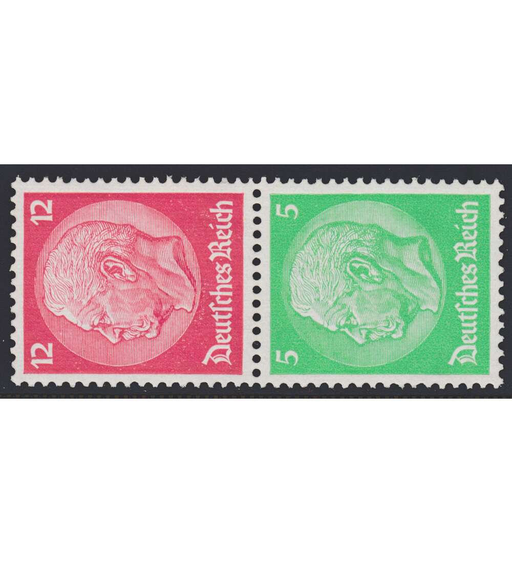 Deutsches Reich Zusammendruck S108 postfrisch Hindenburg 1933 WZ2 (12+5)