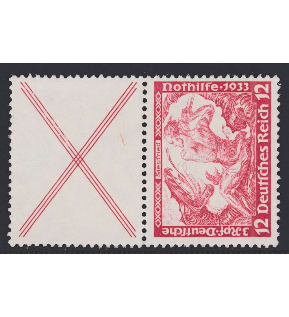 Deutsches Reich Zusammendruck S114 postfrisch Nothilfe 1933 Wagner (X+12)
